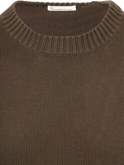 KnowledgeCotton Apparel Pullover Olive Donkergroen - M