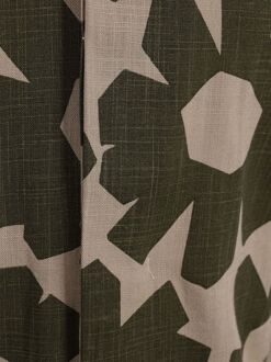 KnowledgeCotton Apparel Short Sleeve Shirt Linen Blend Olive Groen - L,XL,XXL