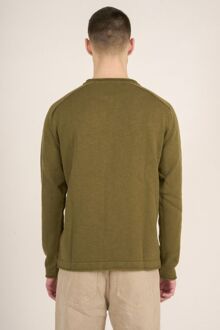 KnowledgeCotton Apparel Sweater Olijf Groen Donkergroen - L,M,XL