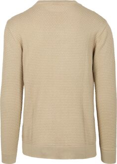 KnowledgeCotton Apparel Trui Bubble Knit Beige - L,M,XL