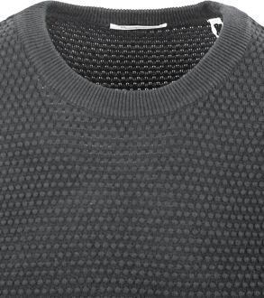 KnowledgeCotton Apparel Trui Vagn Antraciet Grijs - M,XL,XXL