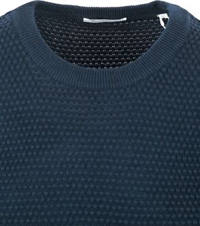 KnowledgeCotton Apparel Trui Vagn Donkerblauw - XL,XXL