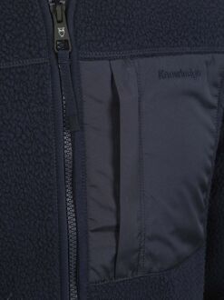 KnowledgeCotton Apparel Vest Fleece Navy Donkerblauw - L,M,XL