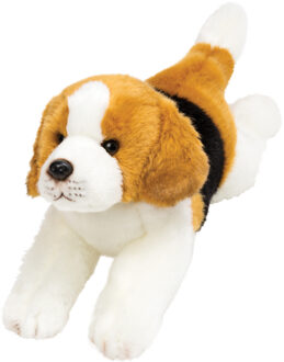 Knuffel Beagle - hondenras knuffeldier - 30 cm - pluche Multi