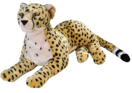 knuffel cheetah junior 76 cm pluche beige/geel Bruin