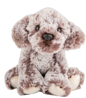 Knuffel Cockerpoo hond - 13 cm - pluche - knuffelhond - knuffeldieren Multi