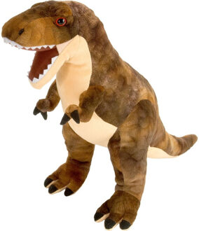 Knuffel Dinosaurus T-rex 20 Cm Pluche Bruin