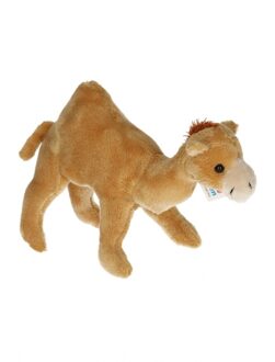 Knuffel dromedaris - bruin - 22 cm - pluche - knuffeldier - woestijndier