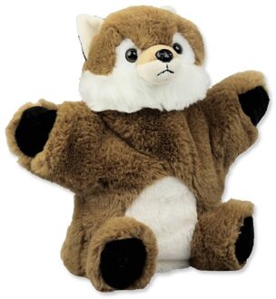 Knuffel handpop vos bruin 22 cm knuffels kopen