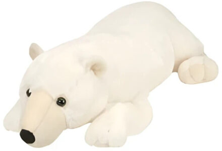 knuffel ijsbeer junior 76 cm pluche wit