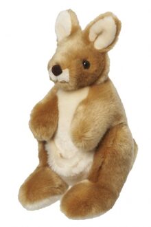 Knuffel kangoeroe 26 cm
