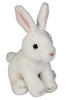 Knuffel konijn wit 15 cm