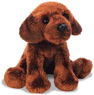 Knuffel Labrador - hondenras knuffeldier - bruin - 12 cm - pluche