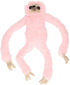 Knuffel luiaard roze 60 cm knuffels kopen