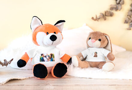 Knuffel met foto Konijn