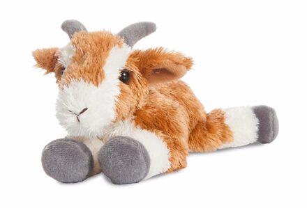 Knuffel Mini Flopsie Geit Bruin Gevlekt 20,5 Cm