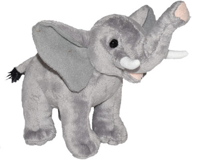 Knuffel Olifant 20 Cm Pluche Grijs