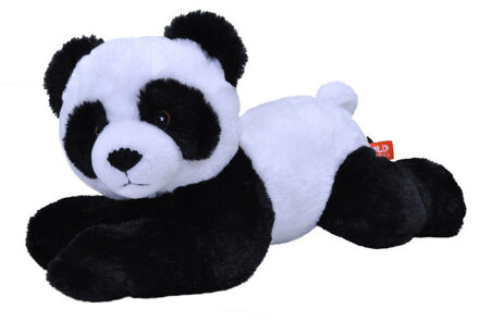 Knuffel Panda Ecokins Junior 30 Cm Pluche Wit/zwart