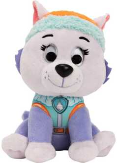 knuffel Paw Patrol Everest 15 cm pluche paars Wit