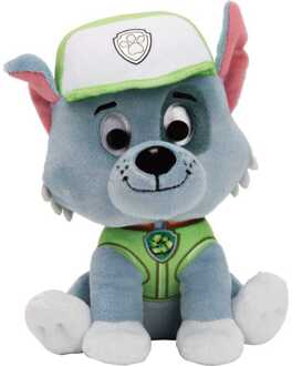 knuffel Paw Patrol Rocky 15 cm pluche groen/grijs