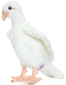 Knuffel Pluche Witte Duif