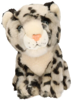 Knuffel sneeuwluipaard welp gevlekt 18 cm knuffels kopen