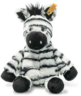 knuffel Soft Cuddly Friends zebra Zora, wit/zwart