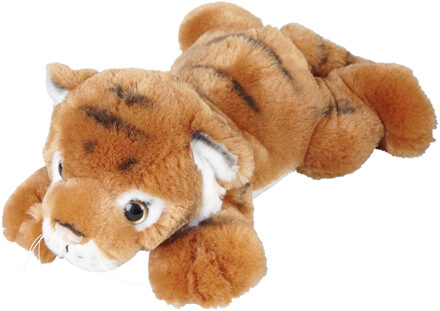 Knuffel Tijger - pluche - bruin - 25 cm - knuffeldieren