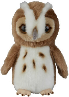 Knuffel Uil - bosuil - pluche - 18 cm - vogel knuffeldier