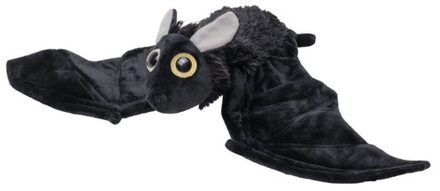 Knuffel vleesmuis - zwart - pluche - 55 cm - knuffeldier