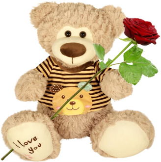 Knuffelbeer large met shirt ca. 45 cm