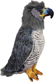 Knuffeldier Arend/Adelaar - pluche stof - grijs/wit - kwaliteit knuffels - Roofvogels - 36 cm