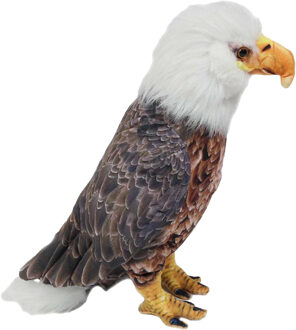 Knuffeldier Arend/Adelaar - zachte pluche stof - bruin/wit - premium kwaliteit knuffels - Roofvogels