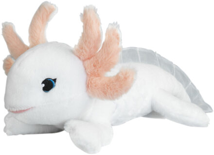 Knuffeldier Axolotl - zachte pluche stof - premium knuffels - wit - 40 cm - Knuffeldier