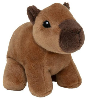 Knuffeldier Capybara - zachte pluche stof - 13 cm