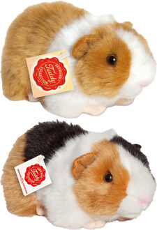 Knuffeldier Cavia set 2x stuks - zachte pluche - premium knuffels - multi kleuren - 20 cm