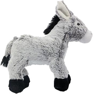 Knuffeldier Ezel - zachte pluche stof - premium kwaliteit knuffels - grijs - 24 cm