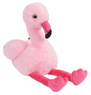 Knuffeldier Flamingo Chicka - zachte pluche stof - dieren knuffels - roze - 25 cm