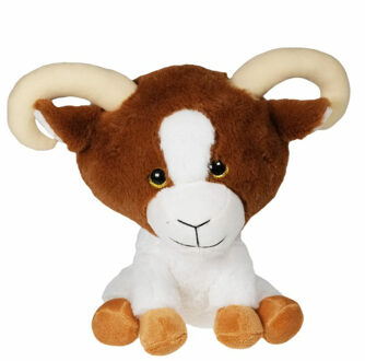 Knuffeldier Geit bok - zachte pluche stof - 30 cm
