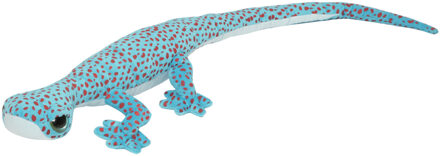 Knuffeldier Gekko Hagedis - zachte pluche stof - premium kwaliteit knuffels - blauw - 112 cm