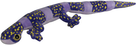 Knuffeldier Gekko Hagedis - zachte pluche stof - premium kwaliteit knuffels - paars/zwart - 62 cm