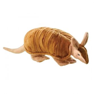 Knuffeldier Gordeldier Armadillo - pluche dieren knuffel - 28 cm - bruin