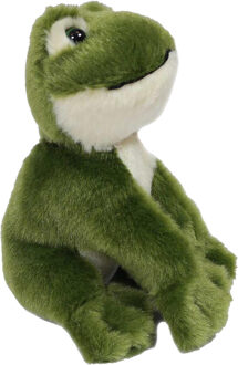 Knuffeldier Groene Kikker - zachte pluche stof - premium kwaliteit knuffels - groen - 12 cm