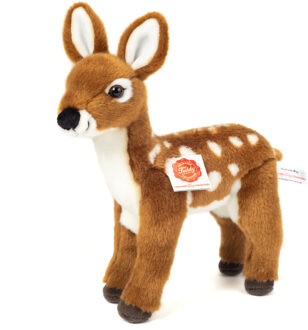 Knuffeldier Hertje/Ree - zachte pluche stof - premium kwaliteit knuffels - bruin - 23 cm
