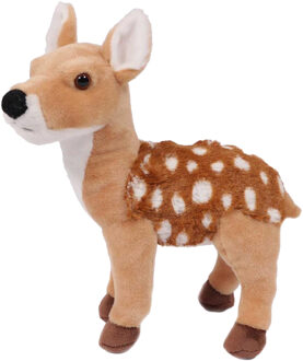 Knuffeldier Hertje - zachte pluche stof - premium kwaliteit knuffels - lichtbruin - 25 cm