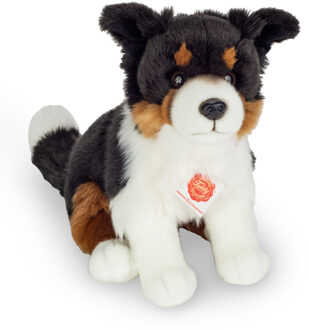 Knuffeldier hond Border Collie - zachte pluche stof - premium kwaliteit knuffels - zwart/wit/bruin - Multi