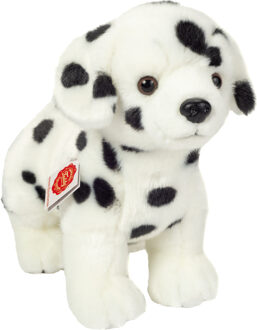 Knuffeldier hond Dalmatier - zachte pluche stof - premium kwaliteit knuffels - 23 cm Wit