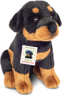 Knuffeldier hond Rottweiler - pluche - premium knuffels - multi kleur - 30 cm