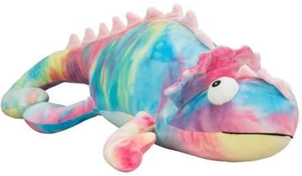 Knuffeldier Kameleon - zachte spandex stof - premium kwaliteit knuffels - mix kleuren - 65 cm Multi