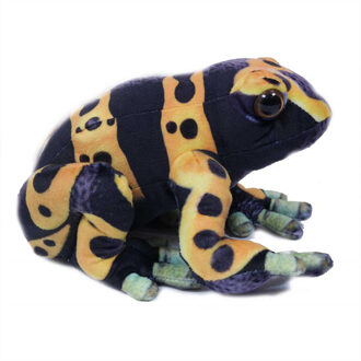 Knuffeldier Kikker - Giftige boomkikkers - premium kwaliteit knuffels - geel - 24 cm